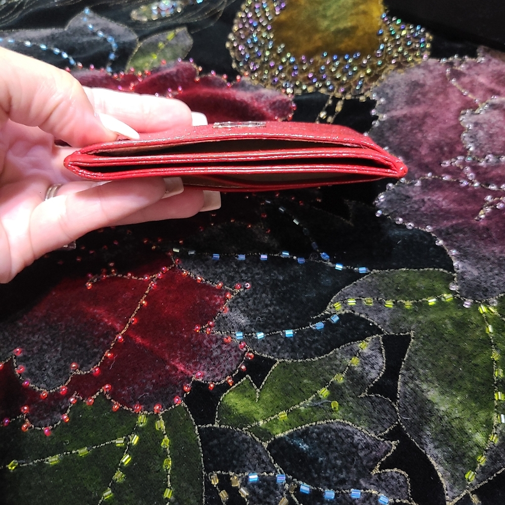 Chanel Iridescent Camelia Credit Card/ Wallet View 5